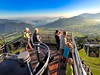 Na palubě lanovky CabriO Stanserhorn